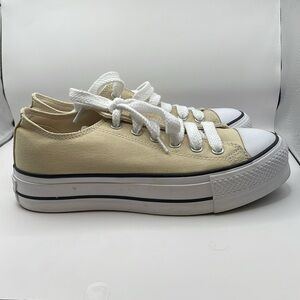 Converse - Platform Classic Shoes - Tan / Khaki - 8